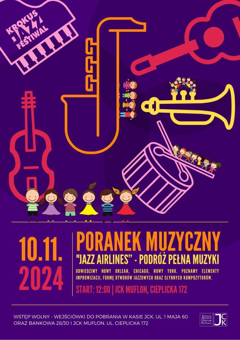 Muzyczny Poranek dla dzieci w ramach Krokus Jazz Festiwal | 10.11.2024, godz. 12:00