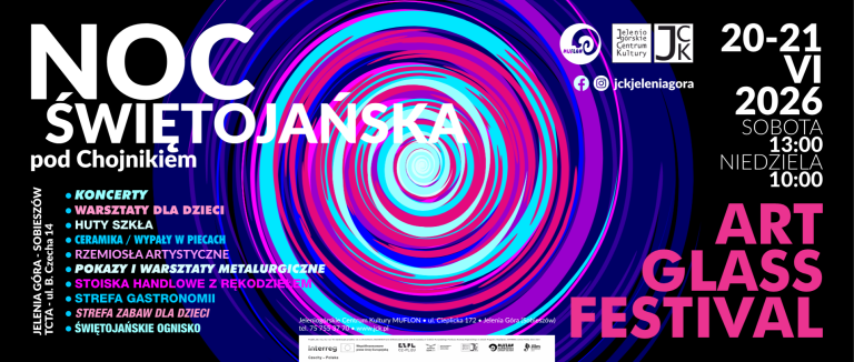 NOC ŚWIĘTOJAŃSKA POD CHOJNIKIEM 2026 | Art&Glass Festiwal | Glass&Roll | 20-21.06.2026