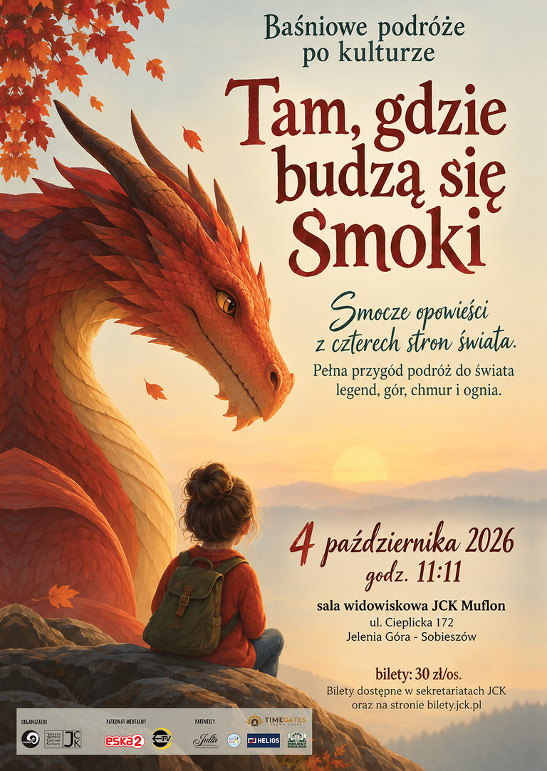 Baśniowe podróże po kulturze – TAM, GDZIE BUDZĄ SIĘ SMOKI | 4.10.2026 godz. 11:11