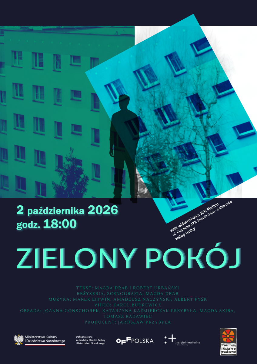 ZIELONY POKÓJ – autorski spektakl Stowarzyszenia Inicjatyw Twórczych | 2.10.2026 godz. 18:00 | wstęp wolny